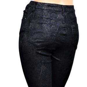 New! TRACTR Women's Hi-Rise Foil Print Faux Suede Ankle Skinny Jeans